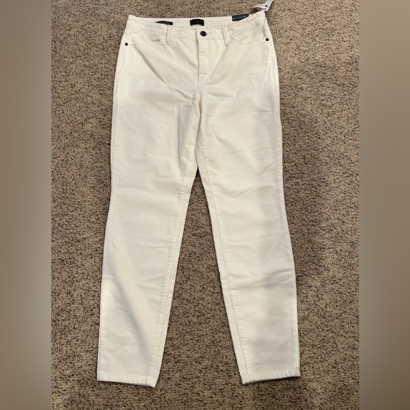Talbots Corduroy Jeggings Winter White NWT Size 10 - Picture 4 of 11